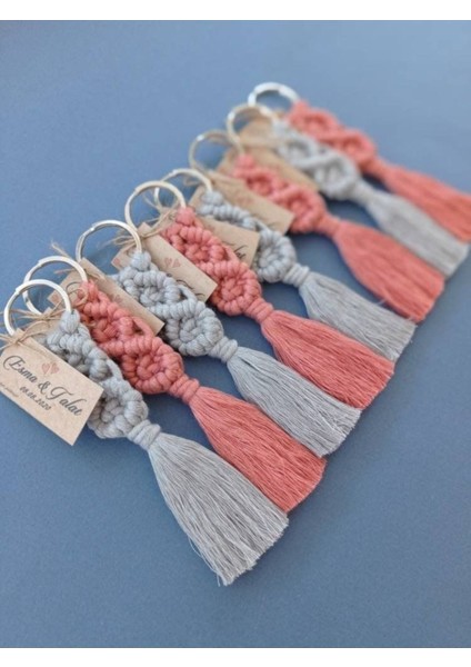 El Örmesi 10’lui Makrome 10 Adet Anahtarlık