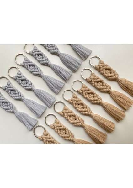 El Örmesi 10’lu Makrome 10 Adet Anahtarlık