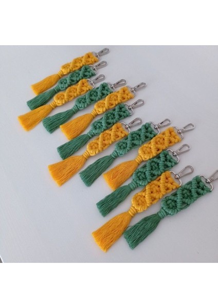 El Örmesi 20’li Makrome 20 Adet Anahtarlık