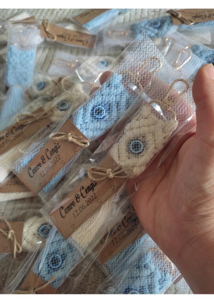 El Örmesi 20’li Makrome 20 Adet Anahtarlık