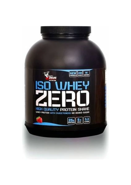 Zeus Nutrition Iso Whey Zero Protein Tozu 2300 gr Kurabiye Shaker