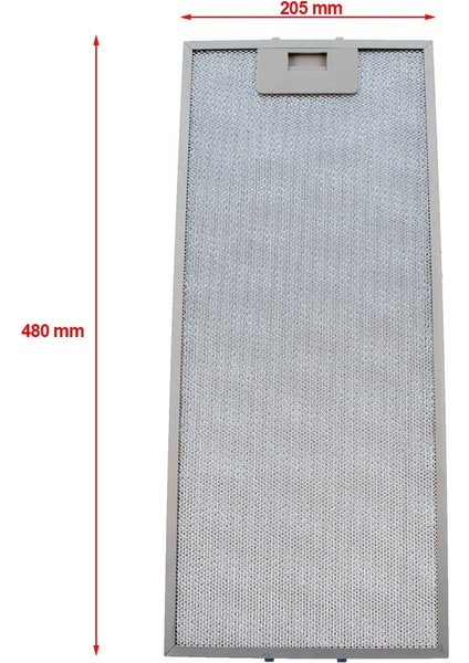 Aspiratör & Davlumbaz Metal Yağ Filtresi - 480X205 mm modelleri