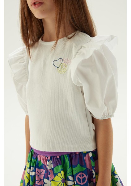 Kız Çocuk Beyaz Bluz modelleri