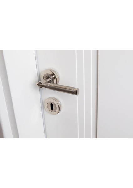 Rozetli Nikel Parçalı Wc Kapı Kolu