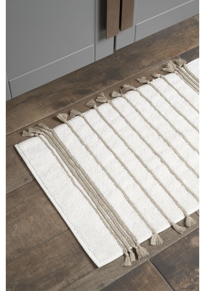 Karnella Banyo Paspası Pamuk Krem 50X80 cm fırsatları