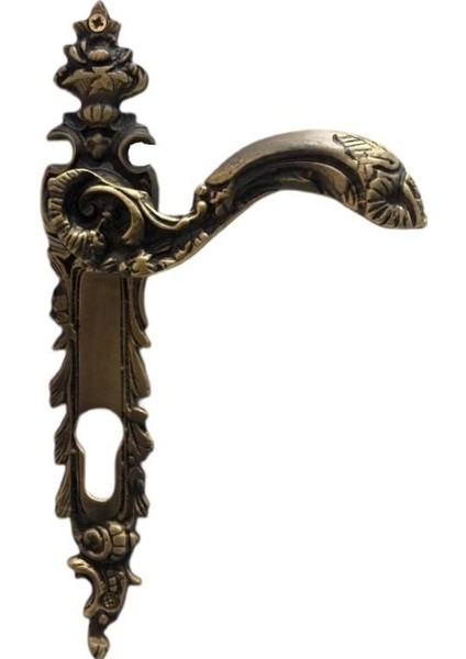 Antik Bronz Kapı Kolu Oda A-12 Antik Sarı