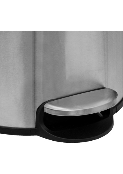 5five Çöp Kovaları Simply Smart Bambou 30 Lt Metal Inox