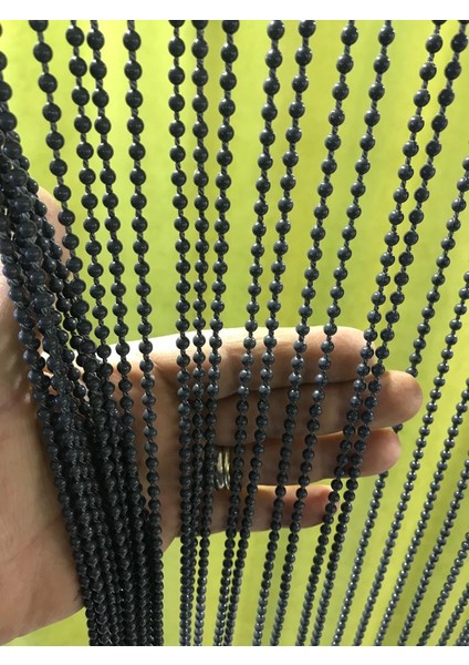 80x180 antrasit 1 cm aralık Kapı Boncuk Perdesi zincir perde kapı süsü