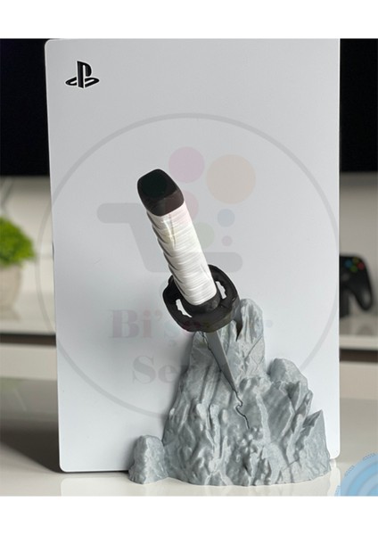 Ps5 - Playstation 5 - Disc Edition Dikey Stand Katana Dekoratif Aksesuar Dikey Stand