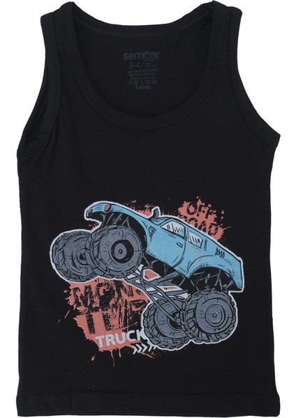 Erkek Çocuk Off Road Desenli Atlet Boxer 2'li Alt Üst Takım