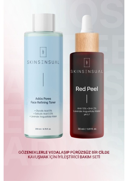 Skin Sensual Siyah Noktalara ve Gözeneklere Elveda Demeyi Hedefleyen Cilt Bakım Seti 200ML + 30ML