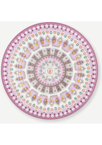 Lily & Lotus Mor Porselen Pasta Tabağı 17 cm