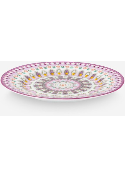 Lily & Lotus Mor Porselen Pasta Tabağı 17 cm