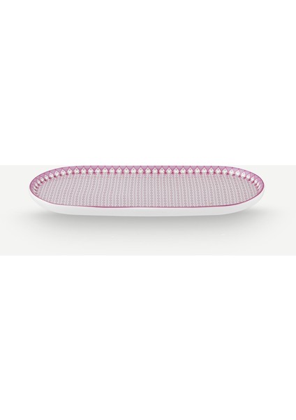 Lily & Lotus Mor Porselen Servis Tabağı 25 cm