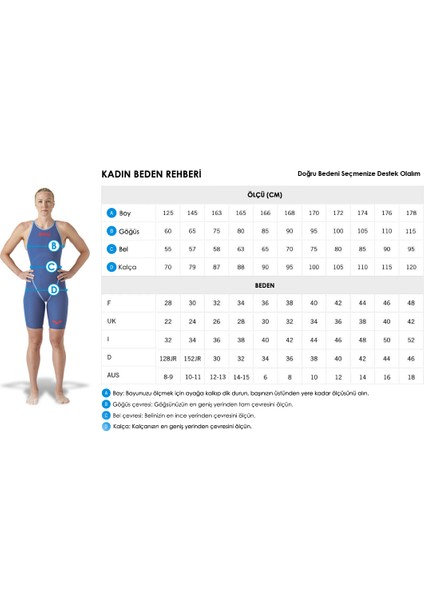 Storm Wetsuit Kadın Siyah Yüzücü Mayo 004971515