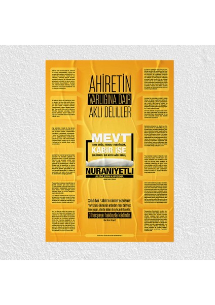Ahiretin Varlığı Posteri - PO105