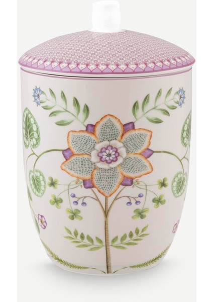 Lily & Lotus Mor Porselen Saklama Kutusu 1500 ml