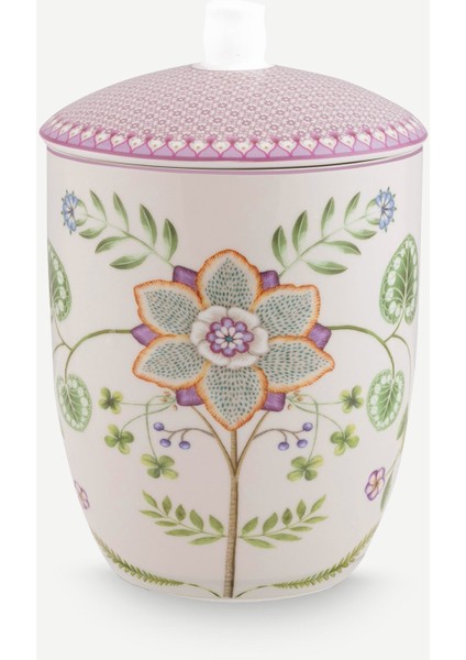 Lily & Lotus Mor Porselen Saklama Kutusu 1500 ml