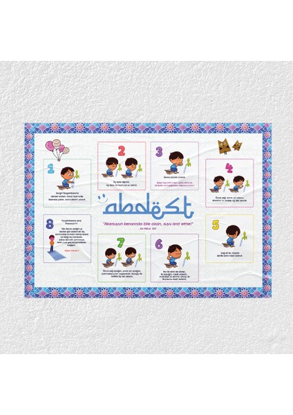Abdest Nasıl Alınır Posteri - PO629
