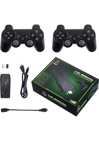Gaming Atari 2.4g Uyumlu Kablosuz Çift Kol Atari Retro 20000 Oyun Game Stick