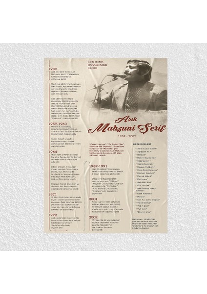 Aşık Mahsuni Şerif Posteri - PO786