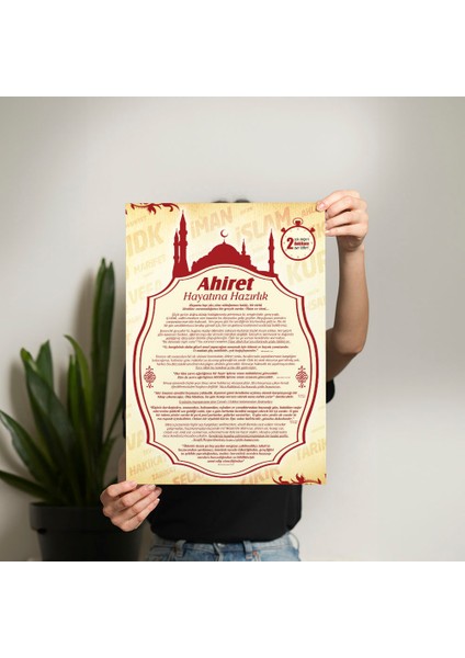 Ahiret Hayatına Hazırlık Posteri - PO104 fiyatları