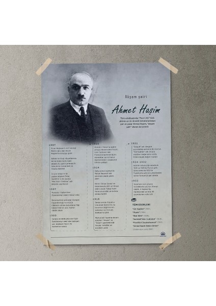 Ahmet Haşim Posteri - PO801 fırsatları