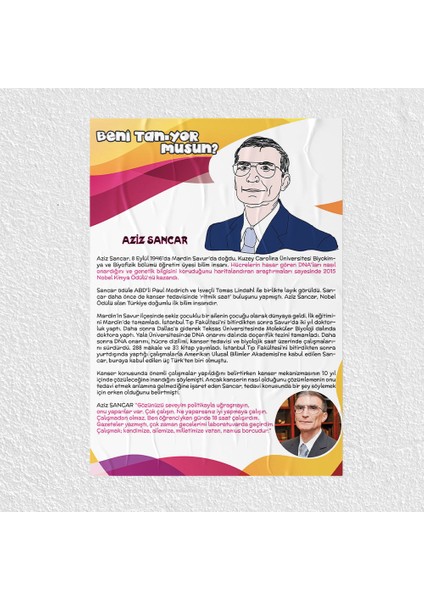Aziz Sancar Posteri - PO300