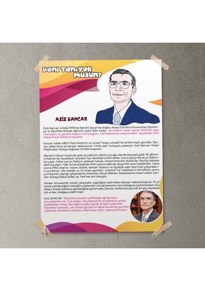 Aziz Sancar Posteri - PO300