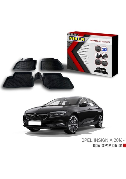 Opel Insignia -2016 Için Uyumlu 3D Paspas