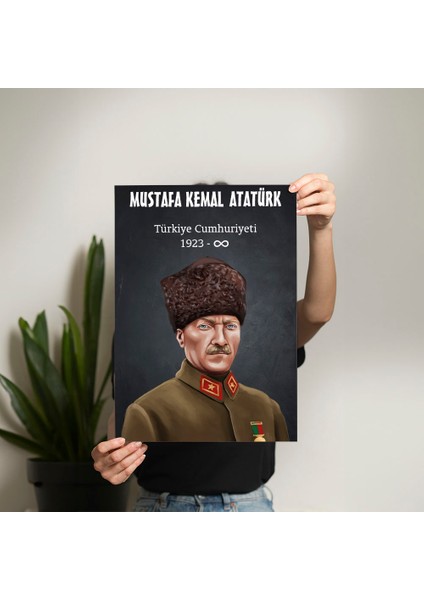 Türkiye Cumhuriyeti - Mustafa Kemal Atatürk Posteri - PO501 fiyatları