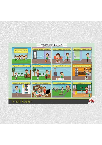 Temizlik Kuralları Posteri - PO710
