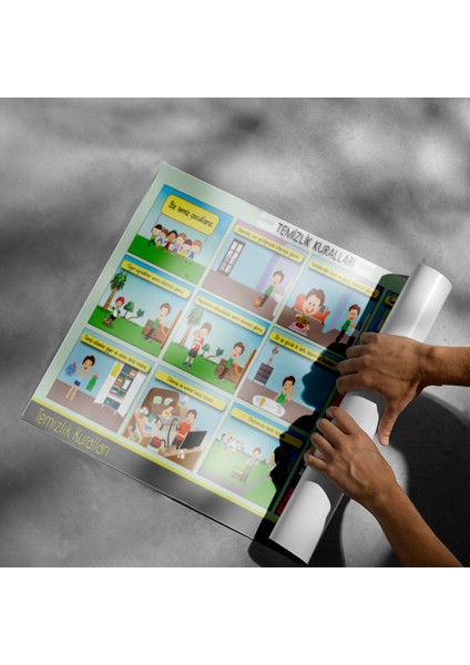 Temizlik Kuralları Posteri - PO710