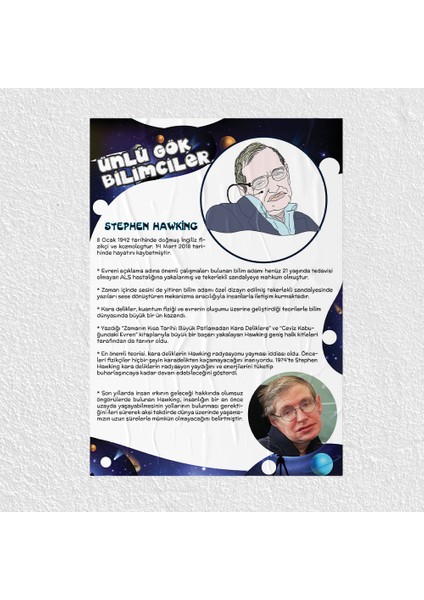 Stephen Hawking Posteri - PO522