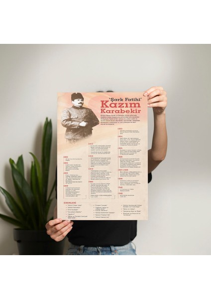 Kazım Karabekir Posteri - PO777 fiyatları