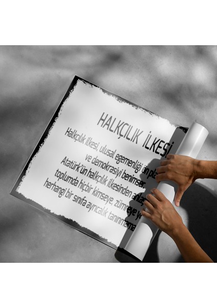 Halkçılık Ilkesi Posteri - PO691 fiyatları