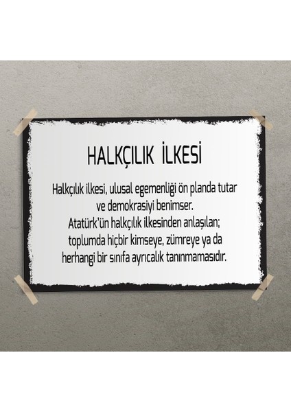 Halkçılık Ilkesi Posteri - PO691 modelleri