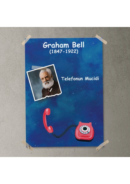 Graham Bell Posteri - PO535 fırsatları