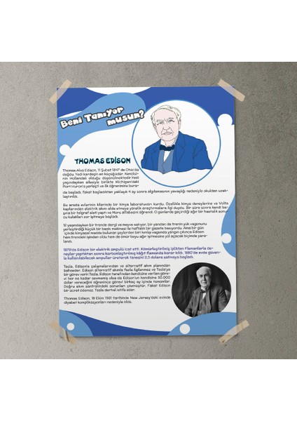 Thomas Edison Posteri- PO321 fırsatları