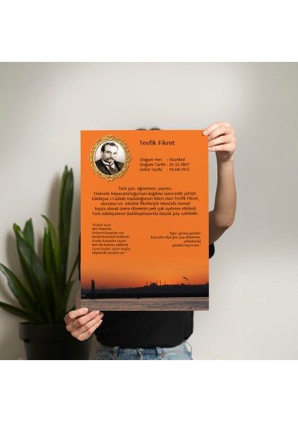 Tevfik Fikret Posteri - PO157 fiyatları