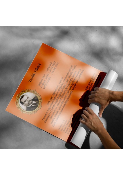Tevfik Fikret Posteri - PO157 modelleri