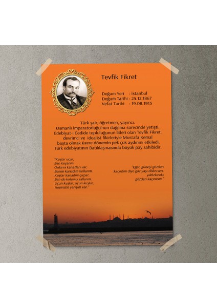 Tevfik Fikret Posteri - PO157 fırsatları