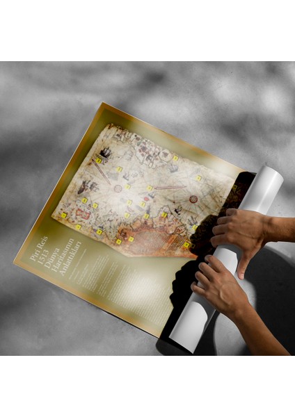 Piri Reis Haritası Posteri - PO144 modelleri