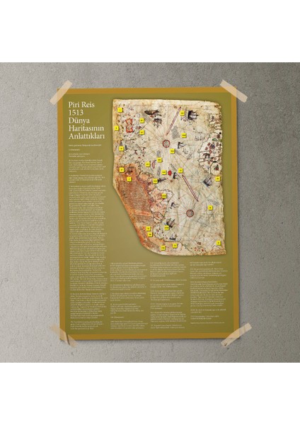 Piri Reis Haritası Posteri - PO144 fırsatları