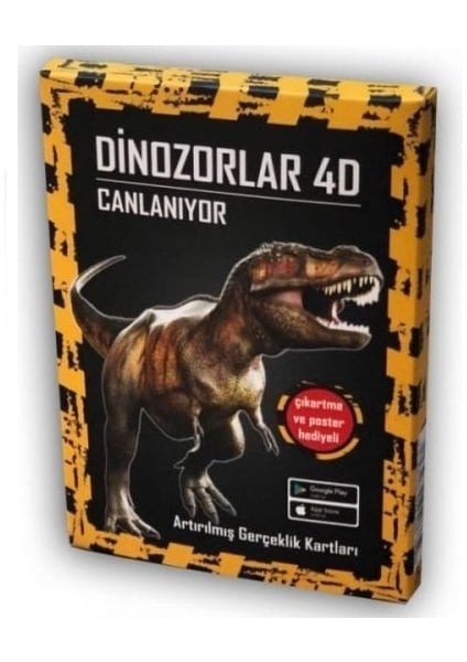 Dinozorlar 4d Artırılmış Gerçeklik Kartları