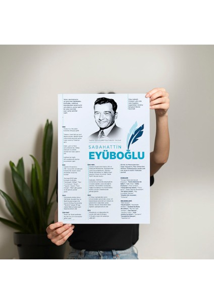 Sabahattin Eyüboğlu Posteri - PO790 fiyatları