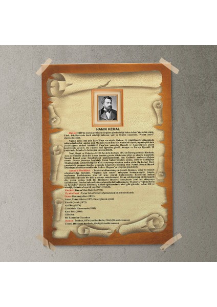 Namık Kemal Posteri - PO557 fırsatları