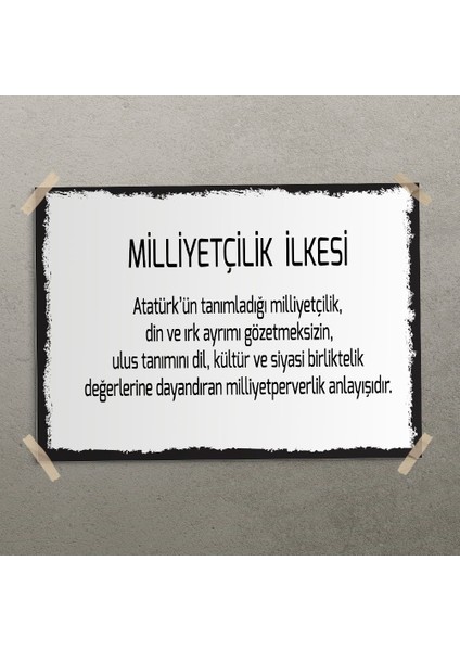 Miiliyetçilik Ilkesi Posteri - PO696 modelleri