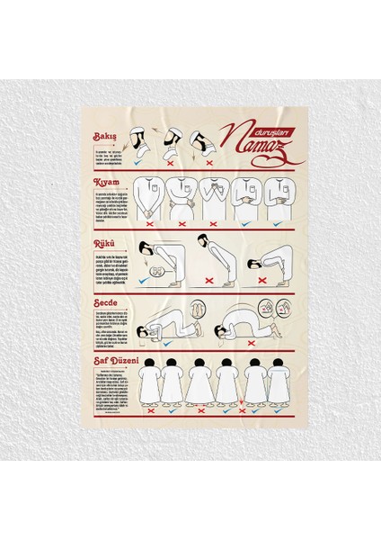 Namaz Duruşları Posteri - PO131