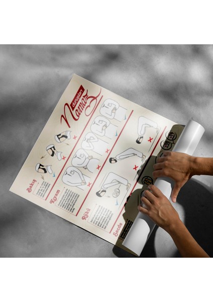 Namaz Duruşları Posteri - PO131 modelleri